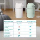 Teleszkópikus pelenkatároló konténer ÚJ a