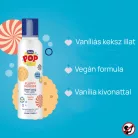 POP Habsampon és Fürdőhab Spray 200 ML vaníliás keksz illatú gyerekek és tinik részére