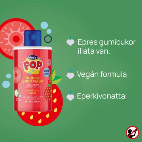 POP epres tusfürdő 300 ML gyerekek és tinik részére