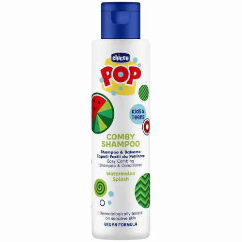POP sampon és balzsam 250 ml görögdinnye illatú gyerekek és tinik részére