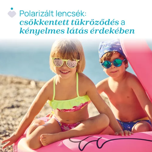 Napszemüveg 24m+ polarizált tükörlencsével 2026 UVA-UVB magas védelem