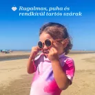 Napszemüveg 12m+ szilikonpánttal és tükörlencsével 2026 UVA-UVB magas védelem