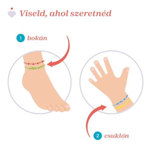 CH Illatosított szilikon karkötő 5db 2026 a