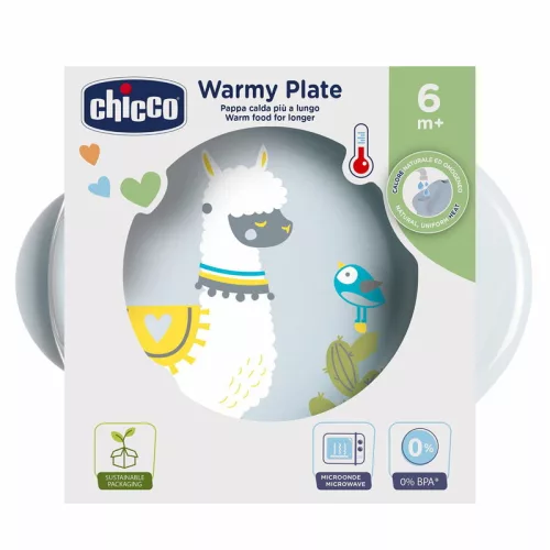 Warmy Plate melegentartó tányér zöld