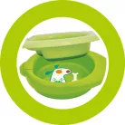 Easy Feeding csúszásmentes tányér kék