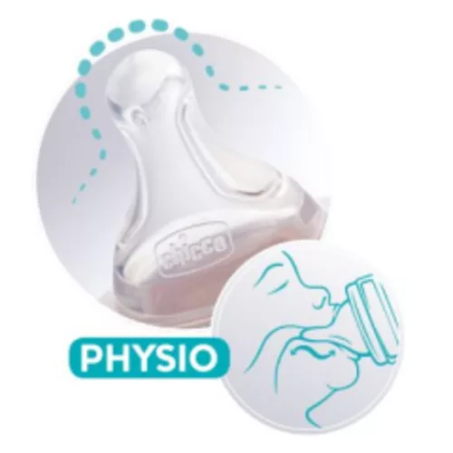 Physio etetőcumi 2db közepes folyás - Perfect5, Well-Being szilikon
