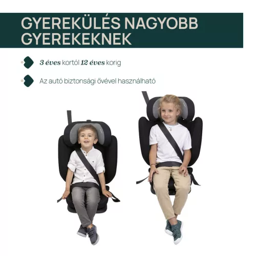 FOLD & GO S autósülés 100-150 cm 3,5 - 12 év