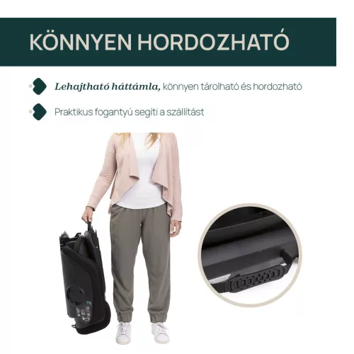 FOLD & GO S autósülés 100-150 cm 3,5 - 12 év