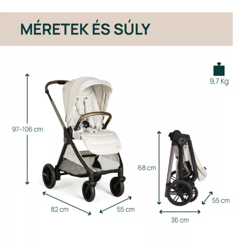 BELLAGIO Trio babakocsi önműködő záródással 22 kg-ig