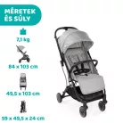 TROLLEYme babakocsi automata zárral 0-15 kg, 0-3 év