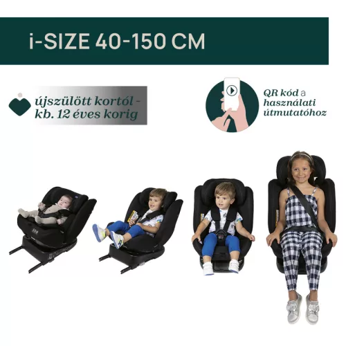 UNICO EVO I-SIZE 360° 40-150 cm autósülés 0/1/2/3 multikorcsoport