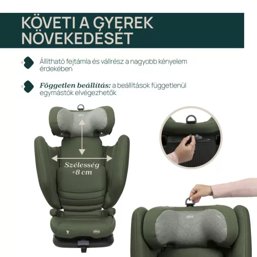 FOLD & GO S autósülés 100-150 cm 3,5 - 12 év