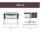 Chicco Next2me Twins iker babaágy felnőttágy mellé is rögzíthető, 0-6 hó