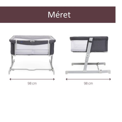 Chicco Next2me Twins iker babaágy felnőttágy mellé is rögzíthető, 0-6 hó