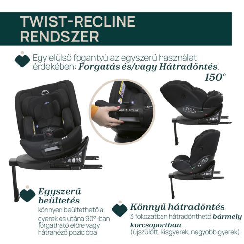 Chicco EVERONE I-SIZE 40-150cm autósülés 0/1/2/3 korcsoport