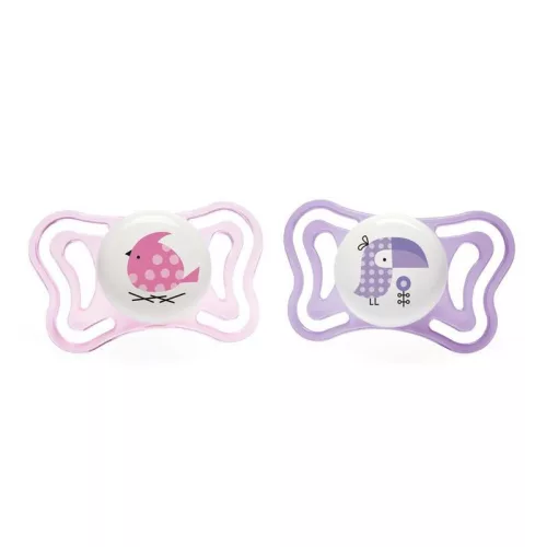 Physio Forma® Light szilikon cumi 2 db, 2-6 hó sterilizálható tok