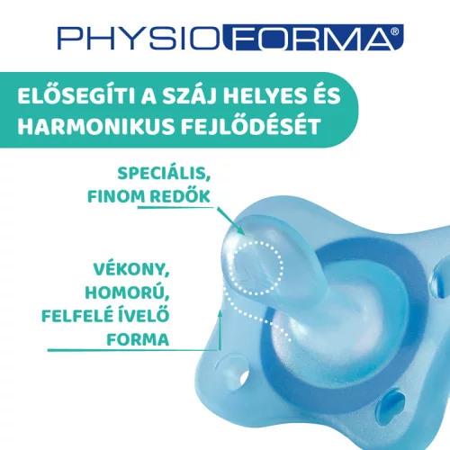 Mini Soft cumi 2-6 hó, 2 db kék - csupaszilikon