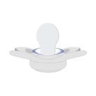 Physio Forma® Comfort 2-6 hó szilikon cumi 1db sterilizálható tokban