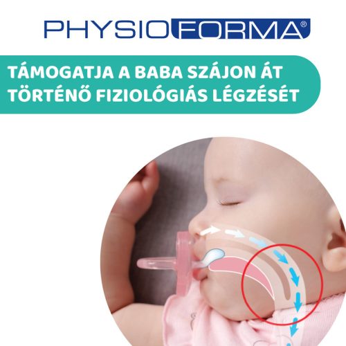 Physio Forma® Comfort 2-6 hó szilikon cumi 1db sterilizálható tokban