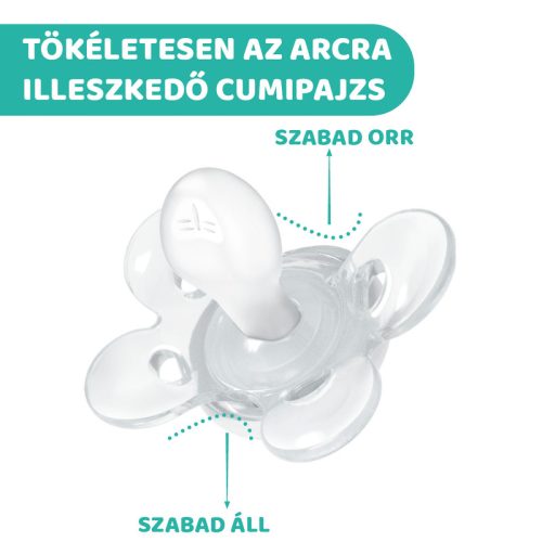 Physio Forma® Comfort szilikon cumi 1 db, 6-16 hó sterilizálható tok