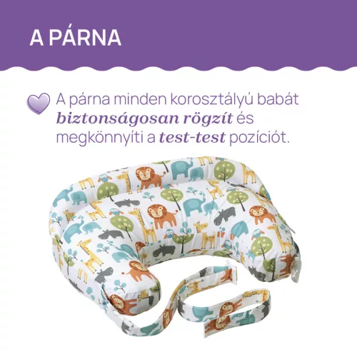 Boppy Deluxe szoptatós párna formatartó töltettel