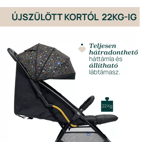 GLEE babakocsi 0-22 kg automata csukódással 0-4 év