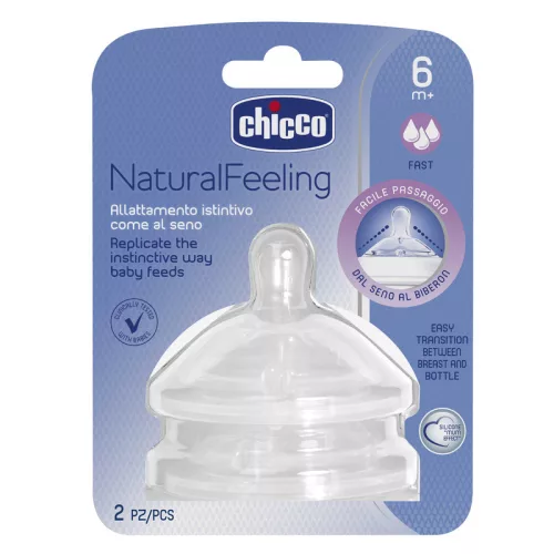 NaturalFeeling 2 db etetőcumi gyors folyású