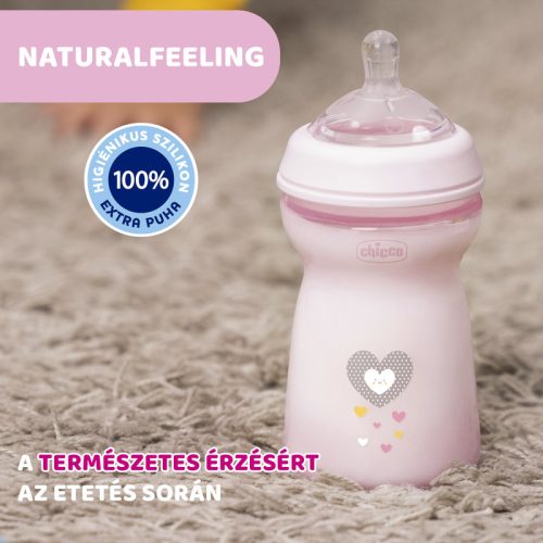 NaturalFeeling 330 ml cumisüveg gyors folyású cumi