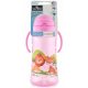 Baby Care Szafari szívószálas sportitató 330 ml - pink