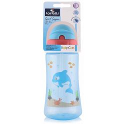 Baby Care Ocean szívószálas sportitató 330 ml - blue