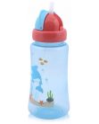 Baby Care Ocean szívószálas sportitató 330 ml - blue