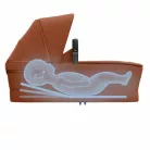 Fame Cabin Cot mózeskosár anti-reflux fejtámla, biopamut lélegző matrac