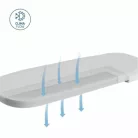 Fame Cabin Cot mózeskosár anti-reflux fejtámla, biopamut lélegző matrac