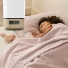 Párásító WiFi kapcsolattal 24 órás működés, Illóolaj diffúzor, Modern minimál dizájn