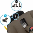 Emerald 360 Pro - SlideTech™, G-Cell, AirProtect gyerekülés 0-12 év, 40-150 cm, 0-36 kg